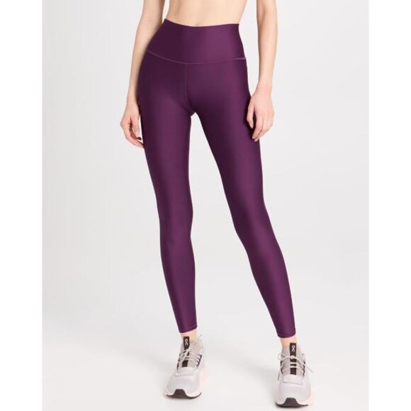 Alo High-Waist Airlift Leggings Dark Plum Purple Hi-Rise Waisted Skinny Pants M - Picture 4 of 8